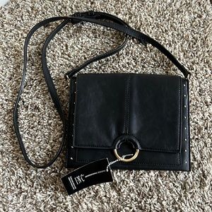 I.N.C International Concepts Crossbody bag purse black with gold
